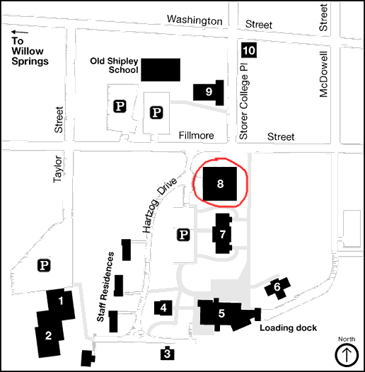 Harpers Ferry Center Campus Map